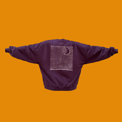 Sudadera Berenjena Elige Tu Dibujo Adultos