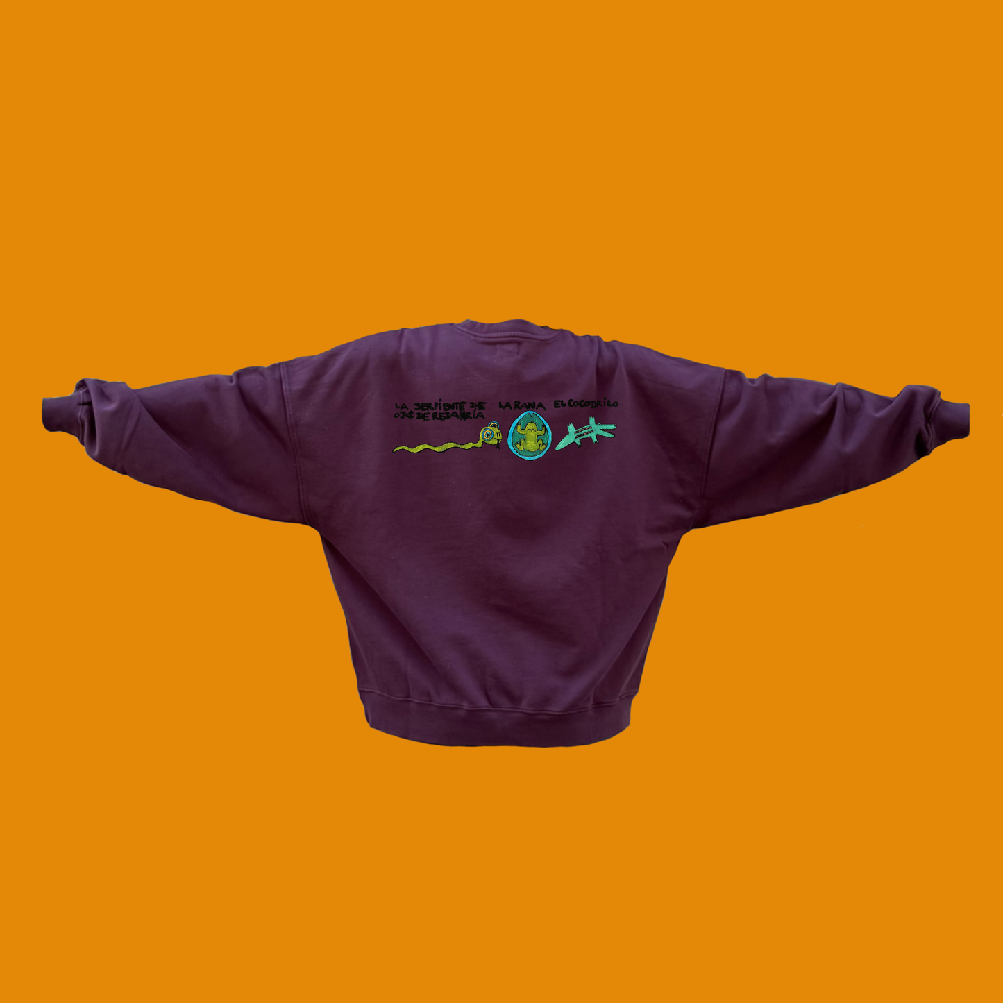 Sudadera Berenjena Elige Tu Dibujo Adultos