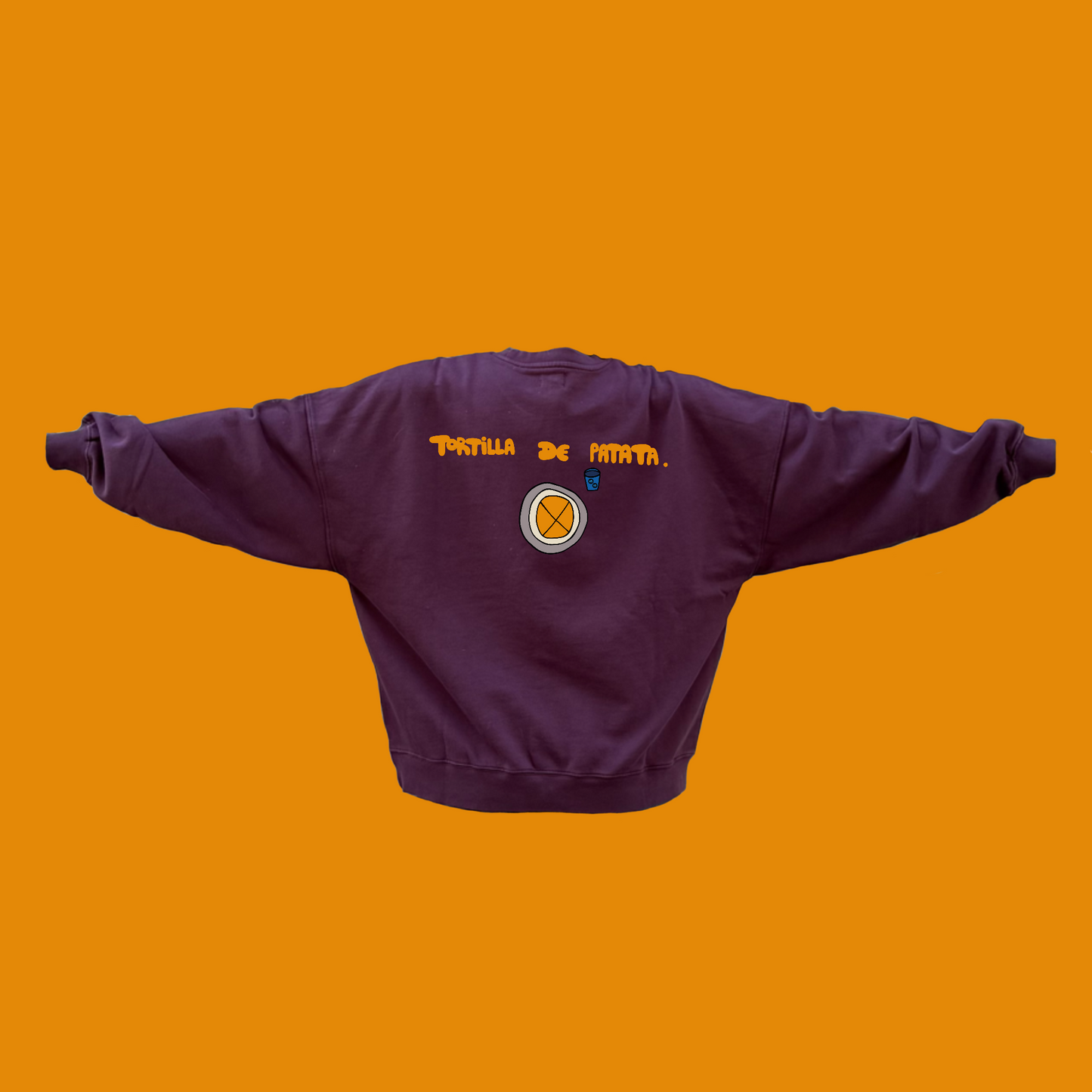 Sudadera Berenjena Elige Tu Dibujo Adultos