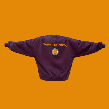 Sudadera Berenjena Elige Tu Dibujo Adultos